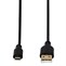 Hama micro USB kabel Flexi-Slim, oboustranný konektor, 0,75 m, černý