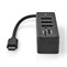 Nedis USB Hub USB-C CCGB64250BK01