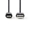 Nedis Apple Lightning-USB CCGB39300BK10