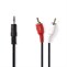Nedis Jack 3.5-2x RCA 1.5m CAGB22200BK15