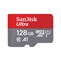 SanDisk Ultra - Paměťová karta flash (adaptér microSDXC na SD zahrnuto) - 128 GB - Class 10 - microS
