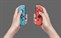 Nintendo Switch OLED neon red&blue
