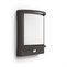 Samondra UltraEfficient venkovní nástěnné svítidlo se senzorem LED 3,8W 800lm 2700K IP44, antracit