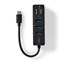 Nedis USB Hub USB-C CCGB64250BK01