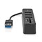 Nedis USB Hub Čtečka CCGB60250BK01
