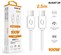 Aligator POWER 100W, USB-C/USB-C 5A, 2,5m bílý datový kabel