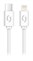 Datový kabel ALIGATOR POWER 30W, USB-C/Lightning 3A, 0,5m bílý