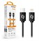 Datový kabel ALIGATOR POWER 30W, USB-C/Lightning 3A, 2,5m černý