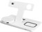 Stojánek s bezdrátovým nabíjením 3v1 FIXED MagPowerstation s podporou uchycení MagSafe, 15W+15W+5W, bíly