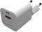 Síťová nabíječka FIXED Mini s USB-C a USB výstupem, podpora PD a QC 3.0, 20W, bílá