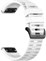 Silikonový řemínek FIXED Silicone Strap pro Garmin QuickFit 22mm, bílý