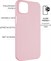 Zadní pogumovaný kryt FIXED Story pro Apple iPhone 15, růžový