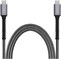 Dlouhý nabíjecí a datový odolný kabel FIXED Armor s konektory USB-C/USB-C a podporou PD, 2m, USB 2.0, 240W, šedý