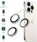Ochranná skla čoček fotoaparátů FIXED Camera Glass pro Apple iPhone 16 Pro/16 Pro Max, bílý titan