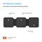 Bezdrátová skládací nabíječka 3v1 FIXED Flex for Samsung, 15W+3W+15W, černá