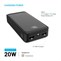 Powerbanka FIXED Zen2 20 s LCD displejem a výstupem PD 20W, 20 000 mAh, černá