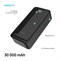Powerbanka FIXED Zen2 30 s LCD displejem a výstupem PD 20W, 30 000 mAh, černá