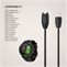 Nabíjecí USB-C kabel FIXED pro smartwatch Garmin Forerunner/Fenix/Venu/Vívoactive/Instinct, 2m, černý