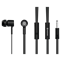 Swissten Earbuds Rainbow YS-D2, černá