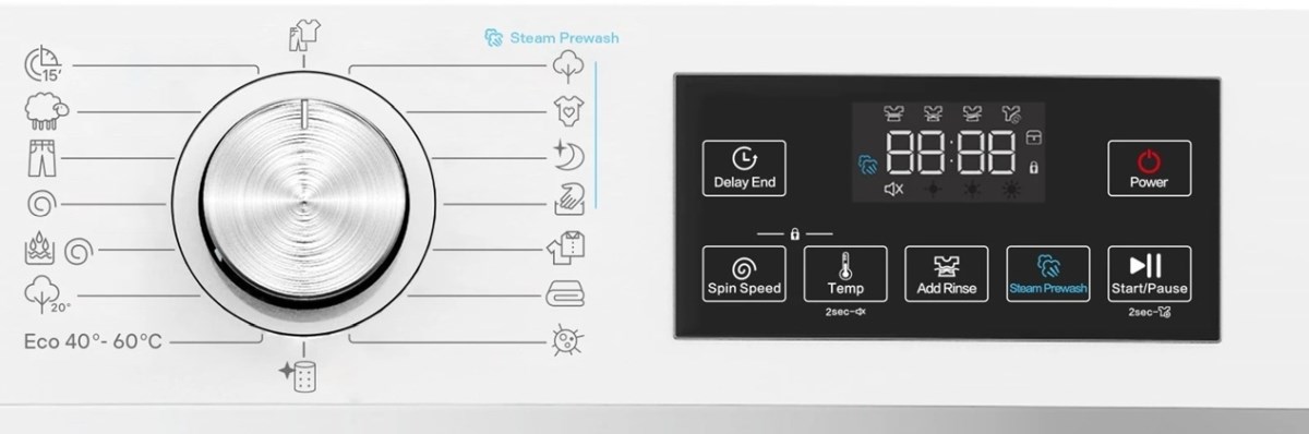 ovládací panel pračky