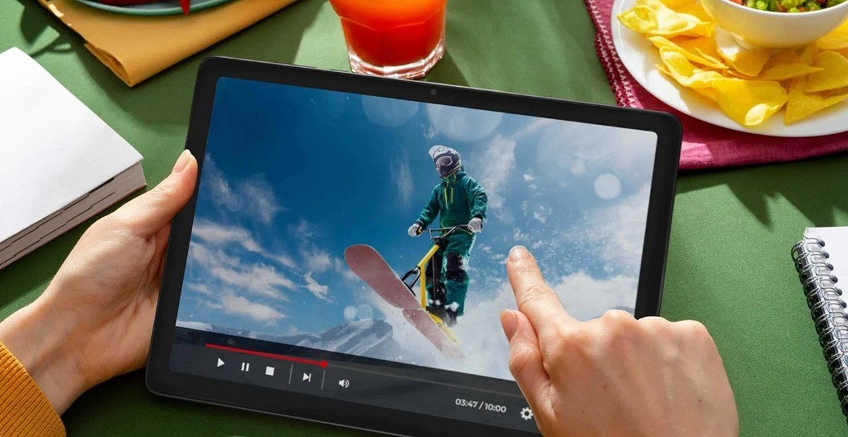 sledování sportu na tabletu