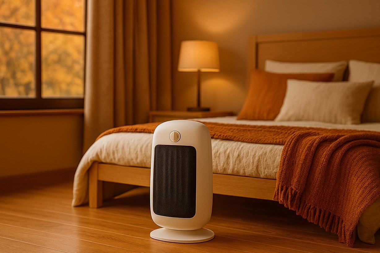 teplovzdušný ventilátor, přímotop