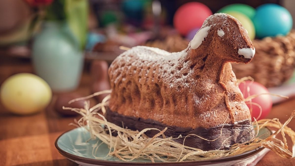sladký pečený velikonoční beránek