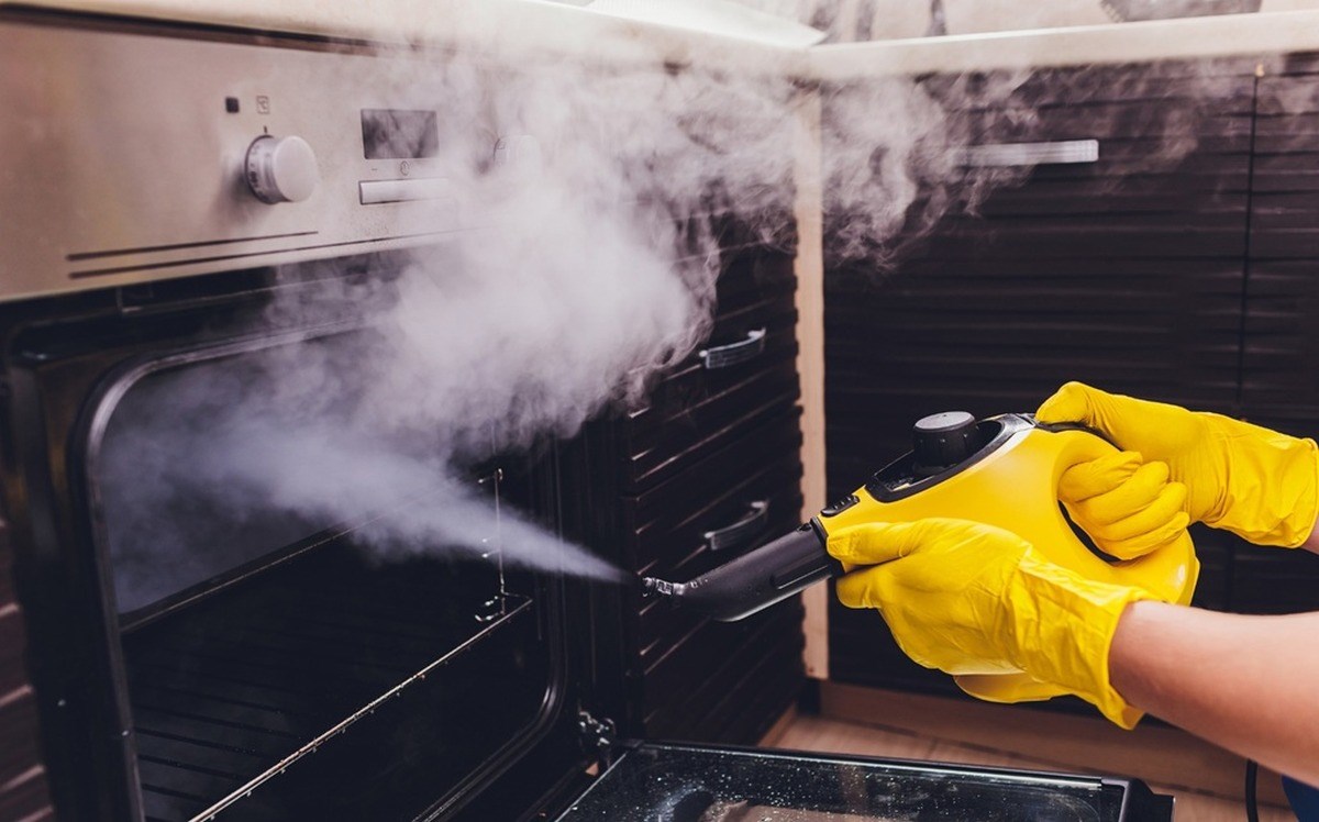 čištění trouby párou