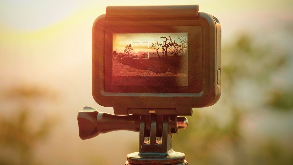 záběr akční kamerou