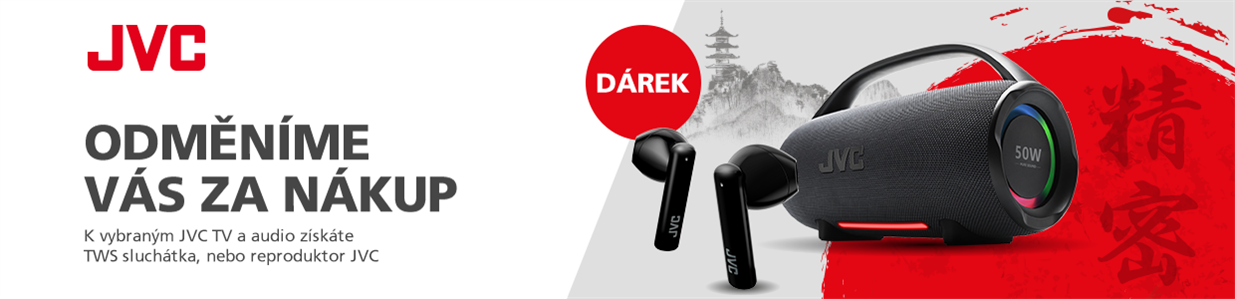Dárek k televizím a audo technice JVC