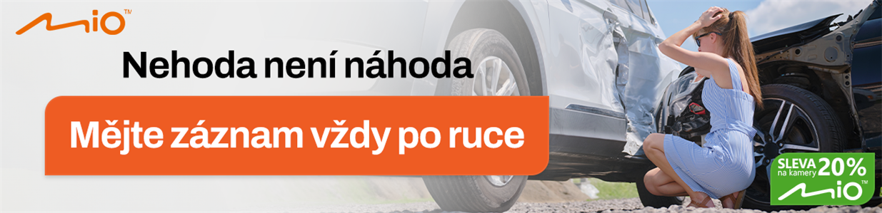 autokamery MIO, dopravní nehoda