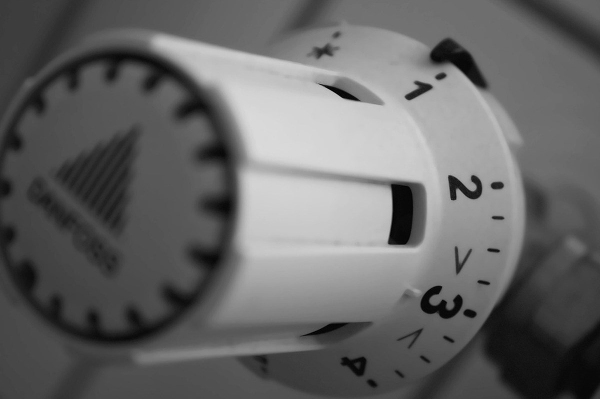 nastavení teploty na radiatoru