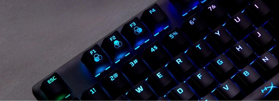 HyperX Alloy Origins Red podsvícení