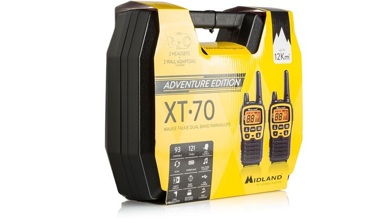 Midland XT70 Adventure dosah
