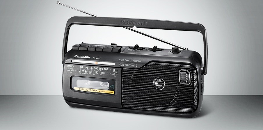 Kazetový přehrávač s FM/AM tunerem Panasonic RX-M40DE-K