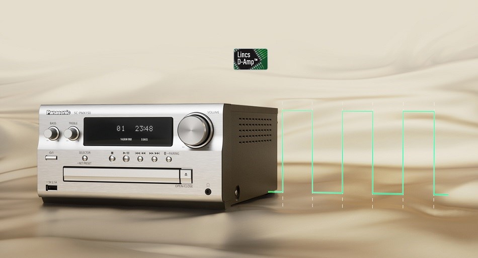 Panasonic SC-PMX150EGS zesilovač