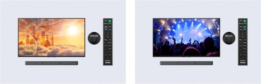 Sony HT-S20R audio režimy