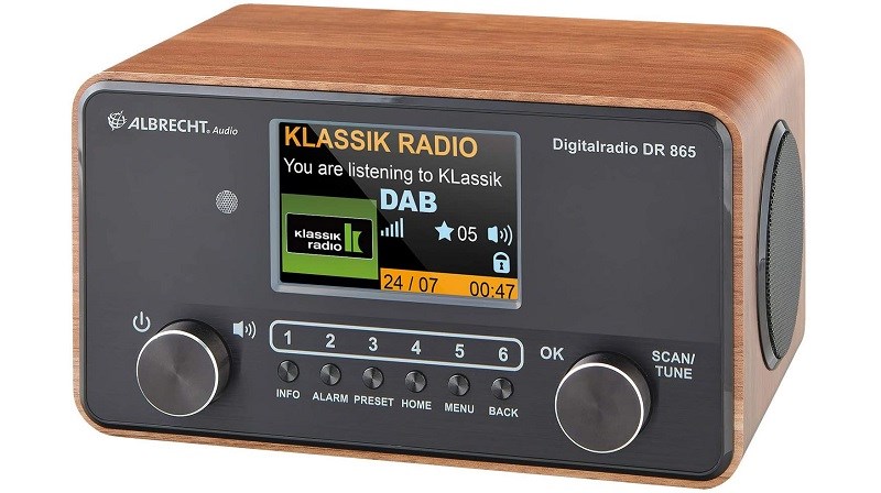 Albrecht DR 865 tlačítka stanic