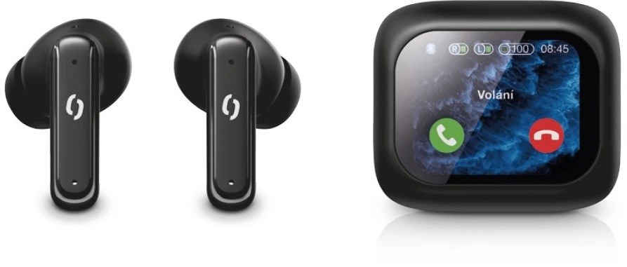 Bezdrátová sluchátka Aligator Pods LCD + ANC