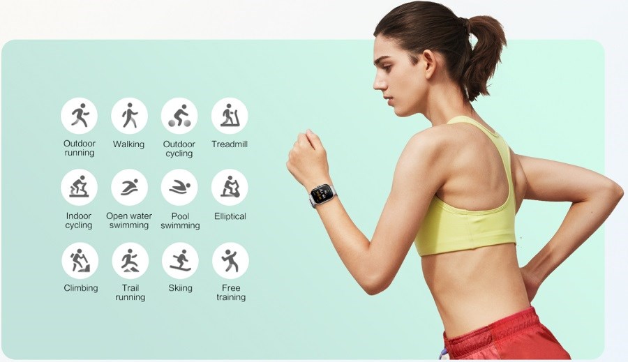 Amazfit GTS 2 režimy