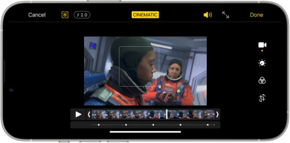 Apple iPhone 13 Pro filmařský režim