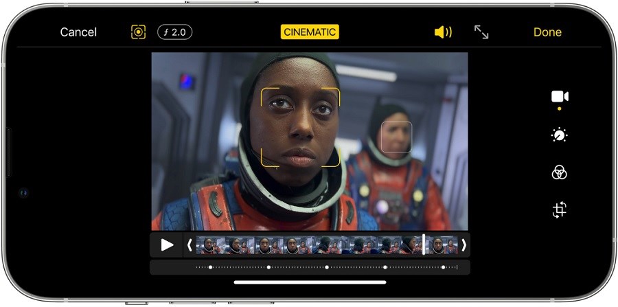 Apple iPhone 13 Pro Max filmařský režim