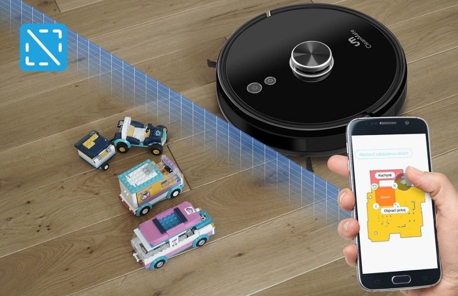 CleanMate LDS800 zakázané zóny