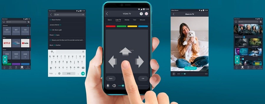 Hisense 58A6BG spojení se smartphonem