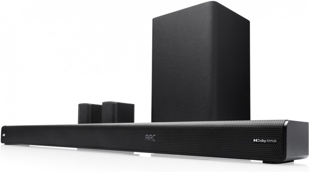 JVC TH-E874B soundbar, subwoofer a prostorové reproduktory
