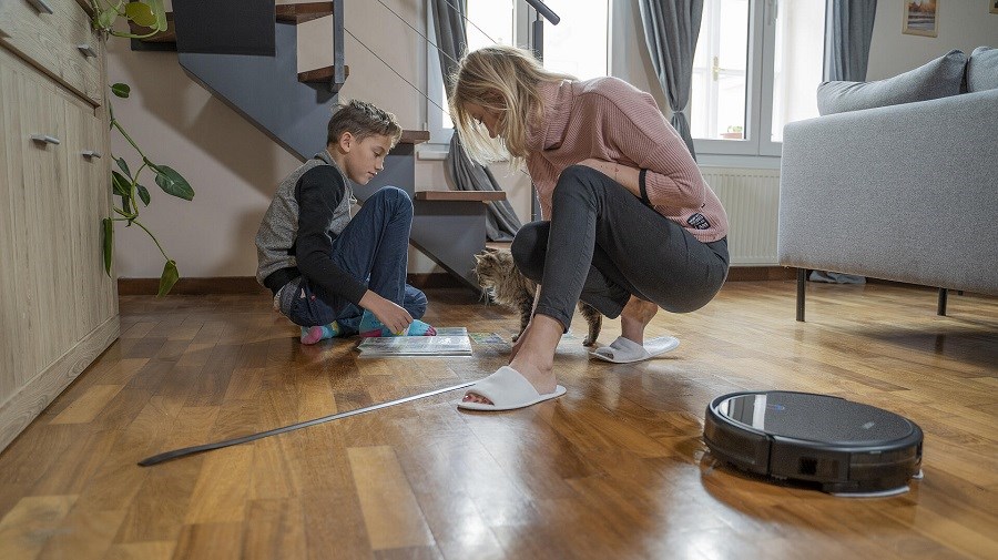 Lauben Robot Vacuum 26BB Pet gyroskopická navigace