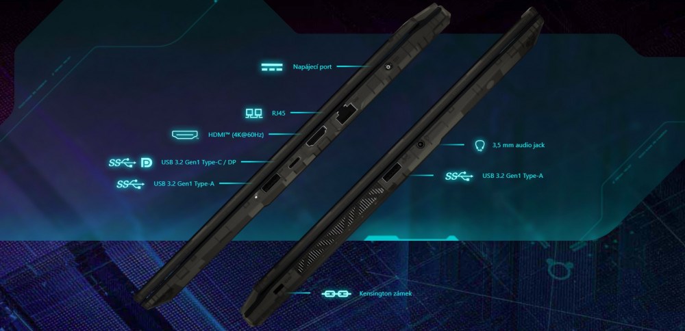 MSI Cyborg 15 konektivita