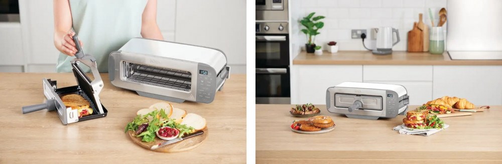 Ninja ST200EUWH Foodi překlopný mechanismus
