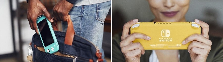 Nintendo Switch Lite hmotnost 276 g