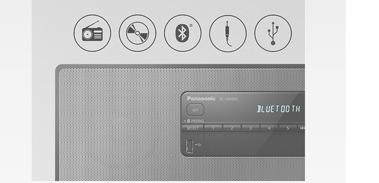 Panasonic SC-DM502E-K Bluetooth